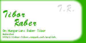 tibor raber business card